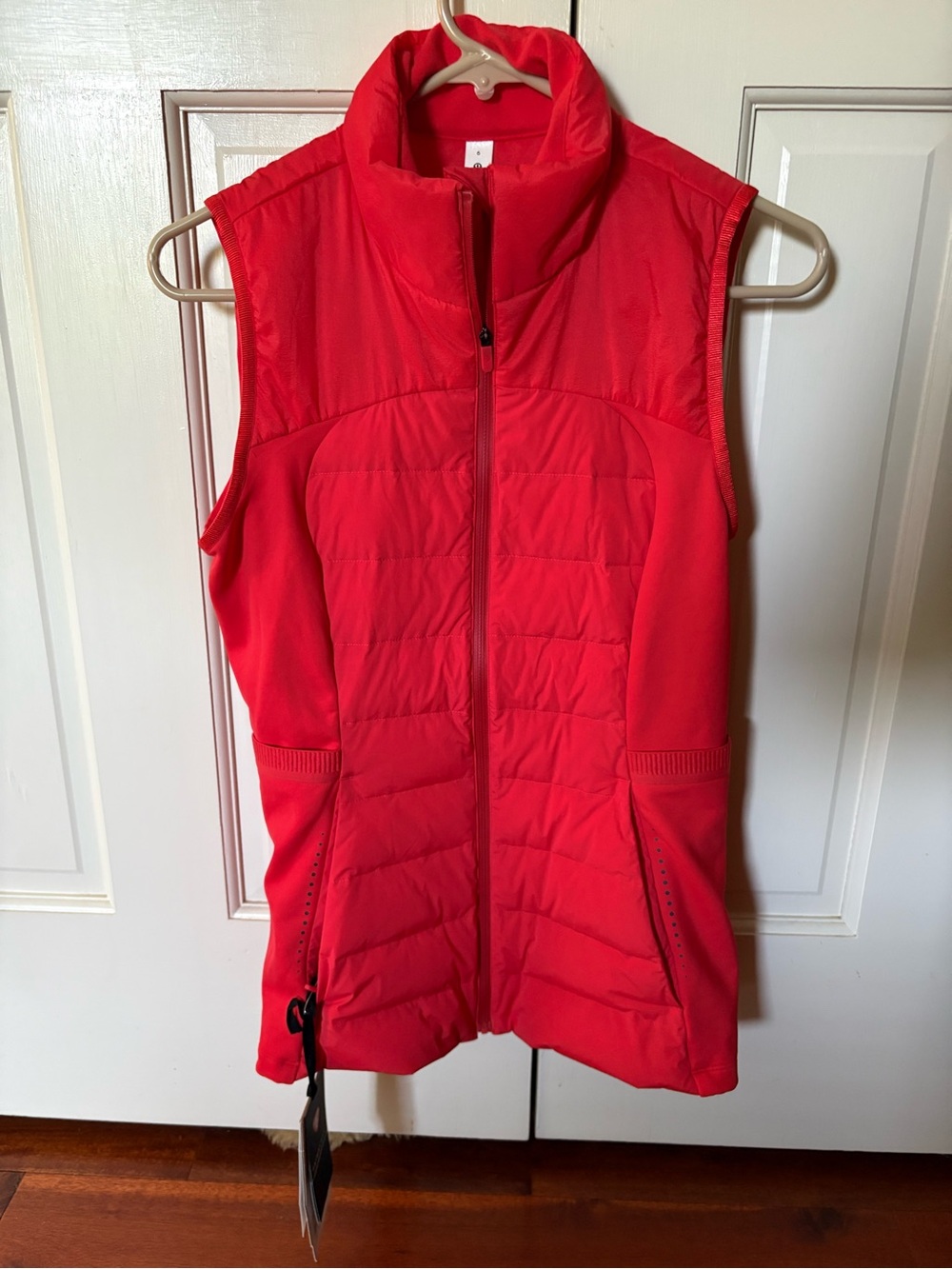 lululemon athletica Red Quilted Sleeveless Vest